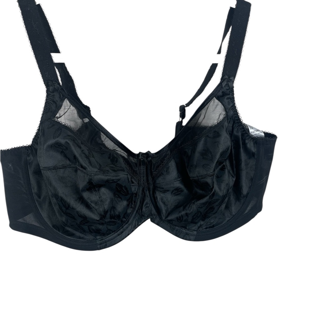 Goddess‎ Black Sheer Bra, Kiera, Size 46DD - NWT